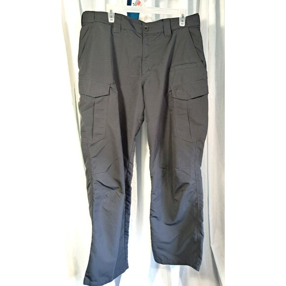 5.11 Tactical Fast-Tac Cargo Water-Resistant Pant, Magazine Pockets, Gray 74439 - Picture 2 of 9